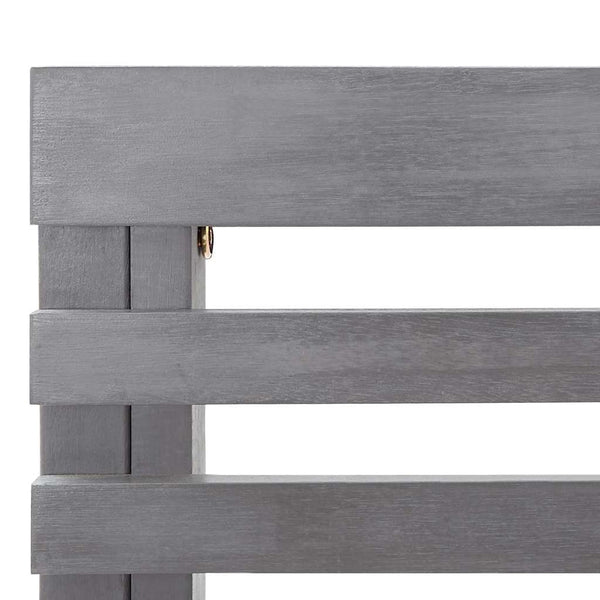 vidaXL Garden Corner Sofa Grey 140 cm Solid Acacia Wood