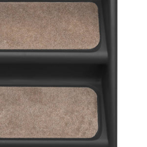 vidaXL Foldable Pet Stairs Black 62x40x49.5 cm