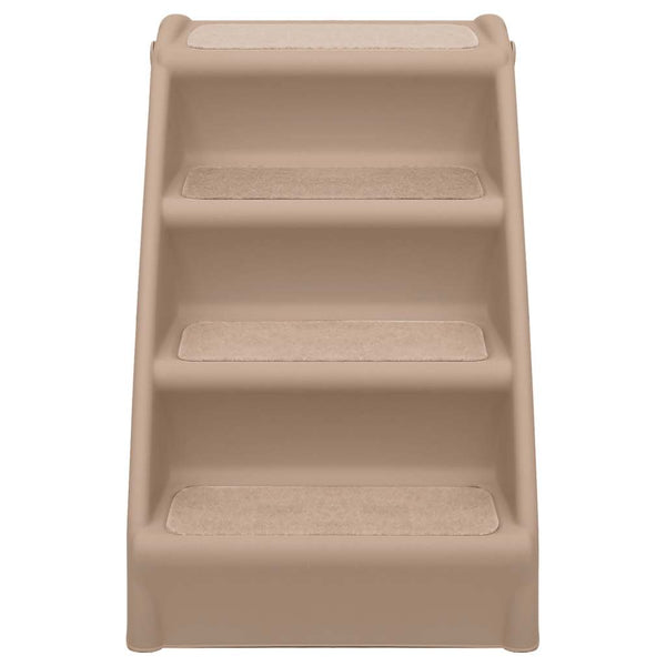 vidaXL Folding Dog Stairs Brown 62x40x49.5 cm