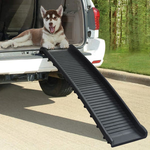 vidaXL Foldable Dog Ramp Black 155.5x40x15.5 cm