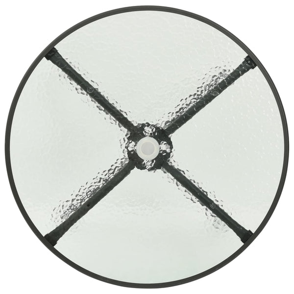 vidaXL Bistro Table Anthracite Ø80x71 cm Steel