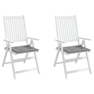 vidaXL Garden Chair Cushions 2 pcs Grey 40x40x4 cm Oxford Fabric
