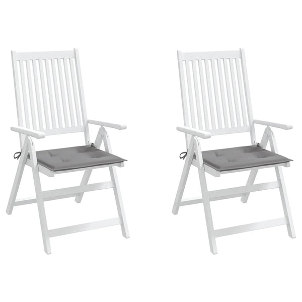 vidaXL Garden Chair Cushions 2 pcs Grey 40x40x4 cm Oxford Fabric