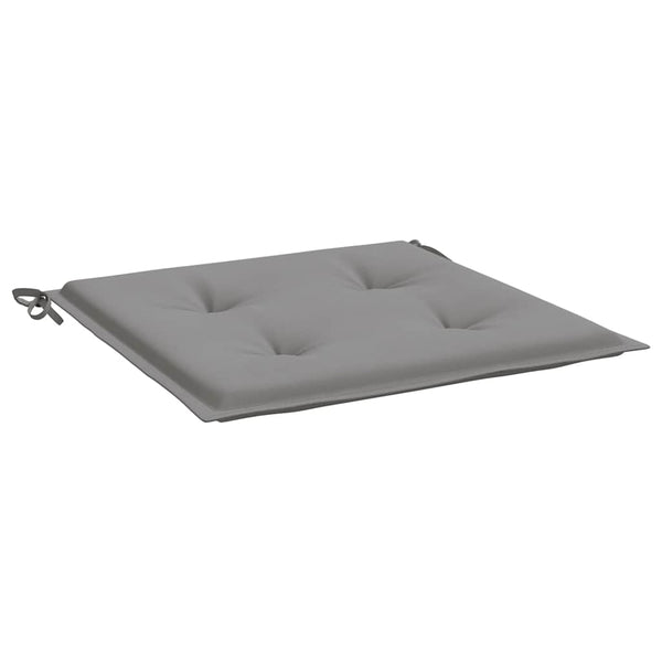 vidaXL Garden Chair Cushions 2 pcs Grey 40x40x4 cm Oxford Fabric