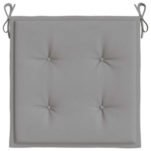 vidaXL Garden Chair Cushions 2 pcs Grey 40x40x4 cm Oxford Fabric