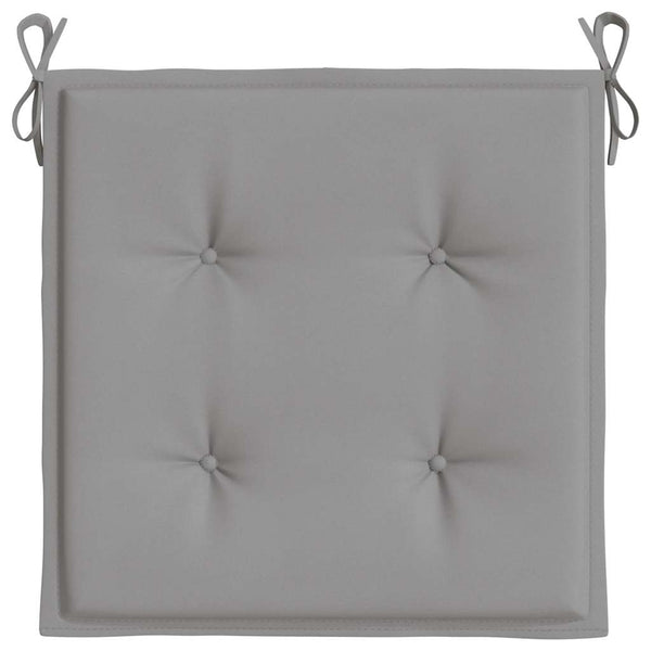 vidaXL Garden Chair Cushions 2 pcs Grey 40x40x4 cm Oxford Fabric