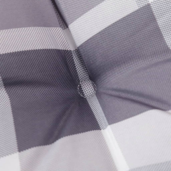 vidaXL Garden Chair Cushions 6 pcs. Grey Checkered 40x40x4 cm