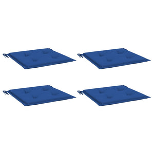 vidaXL Garden Chair Cushions 4 pcs Royal Blue 50x50x4 cm Oxford Fabric