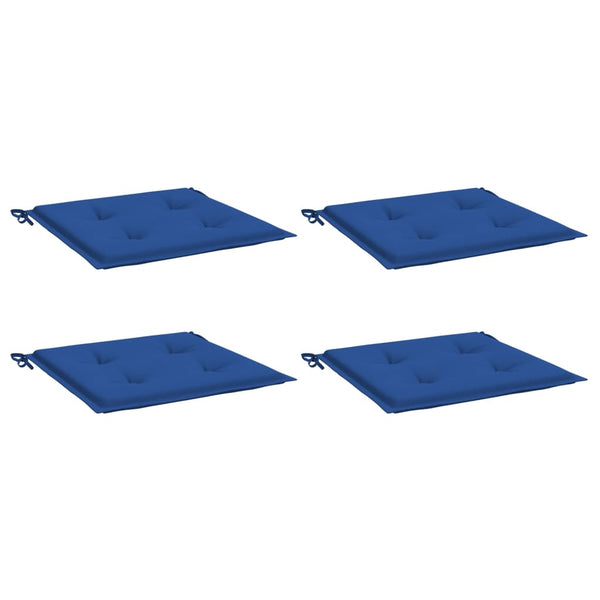 vidaXL Garden Chair Cushions 4 pcs Royal Blue 50x50x4 cm Oxford Fabric