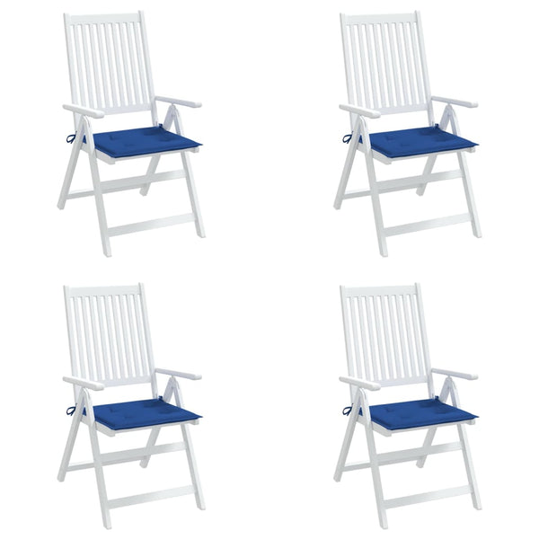 vidaXL Garden Chair Cushions 4 pcs Royal Blue 50x50x4 cm Oxford Fabric