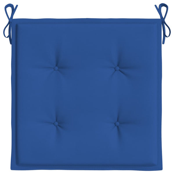 vidaXL Garden Chair Cushions 4 pcs Royal Blue 50x50x4 cm Oxford Fabric