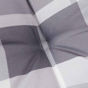 vidaXL Garden Bench Cushion Grey Checkered 100x50x3 cm Oxford Fabric