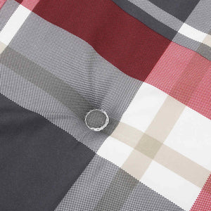 vidaXL Garden Bench Cushion Red Plaid 150x50x4 cm Oxford Fabric