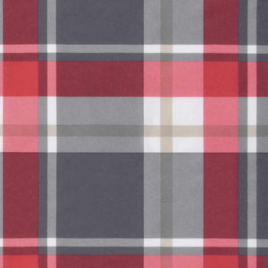 vidaXL Garden Bench Cushion Red Plaid 150x50x4 cm Oxford Fabric