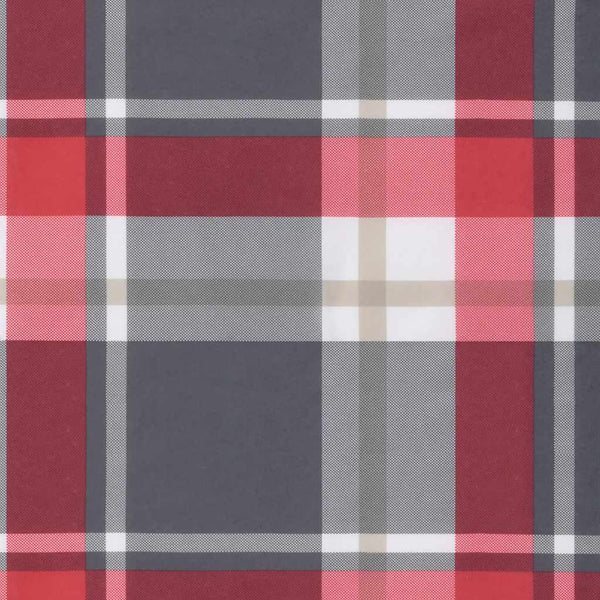 vidaXL Garden Bench Cushion Red Plaid 150x50x4 cm Oxford Fabric