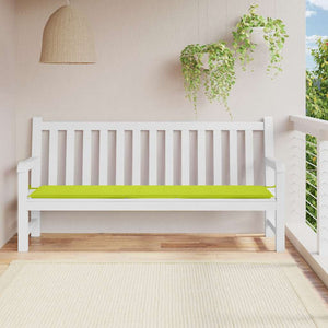 vidaXL Garden Bench Cushion Light Green 200x50x4 cm Oxford Fabric