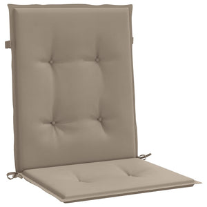 vidaXL Low-Back Garden Chair Cushions 6 pcs Taupe 100x50x3 cm