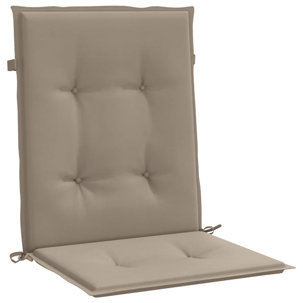 vidaXL Low-Back Garden Chair Cushions 6 pcs Taupe 100x50x3 cm