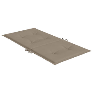 vidaXL Low-Back Garden Chair Cushions 6 pcs Taupe 100x50x3 cm