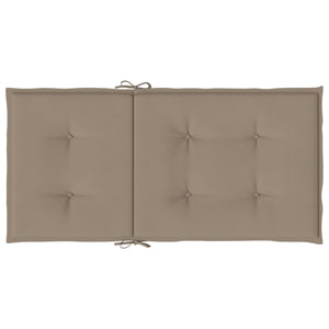 vidaXL Low-Back Garden Chair Cushions 6 pcs Taupe 100x50x3 cm
