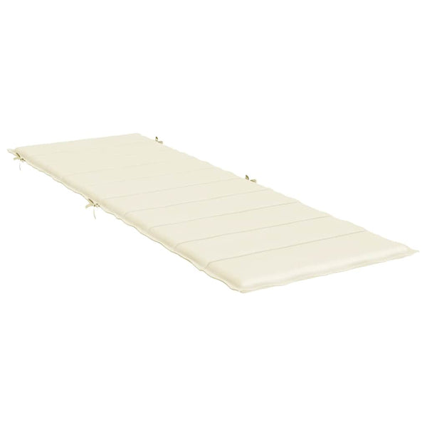 vidaXL Sun Lounger Cushion Cream 186x58x4 cm Oxford Fabric