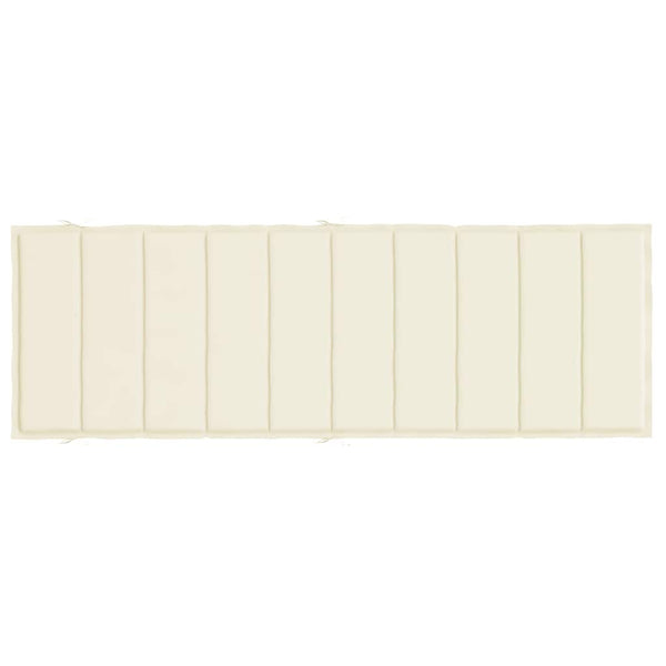 vidaXL Sun Lounger Cushion Cream 186x58x4 cm Oxford Fabric