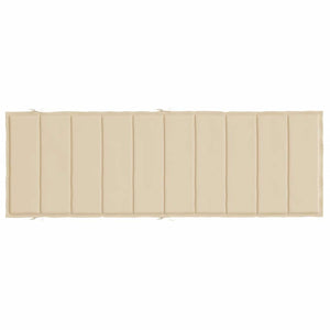 vidaXL Sun Lounger Cushion Beige 186x58x4 cm Oxford Fabric