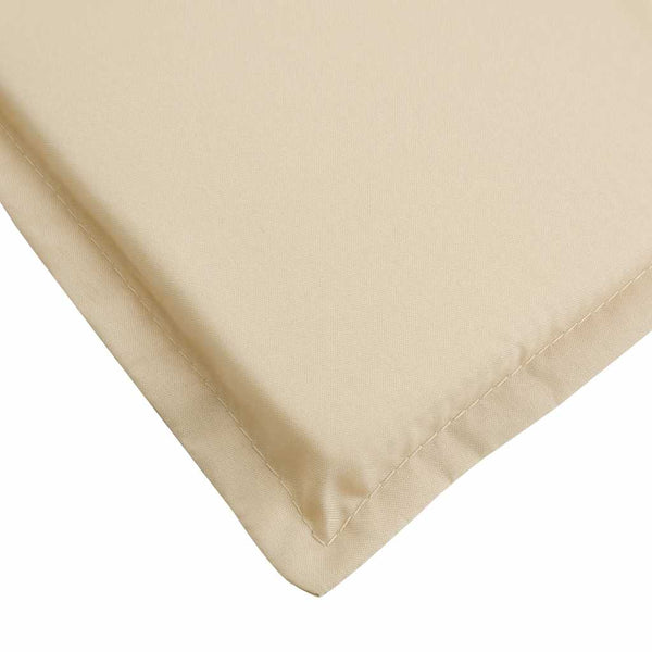 vidaXL Sun Lounger Cushion Beige 186x58x4 cm Oxford Fabric