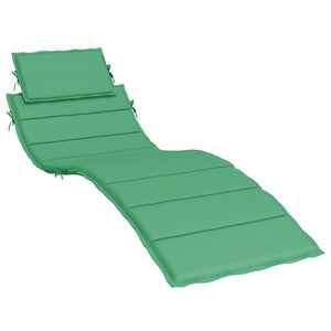vidaXL Sun Lounger Cushion Green 186x58x4 cm Oxford Fabric