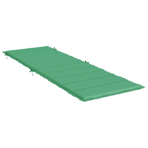 vidaXL Sun Lounger Cushion Green 186x58x4 cm Oxford Fabric