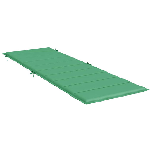 vidaXL Sun Lounger Cushion Green 186x58x4 cm Oxford Fabric