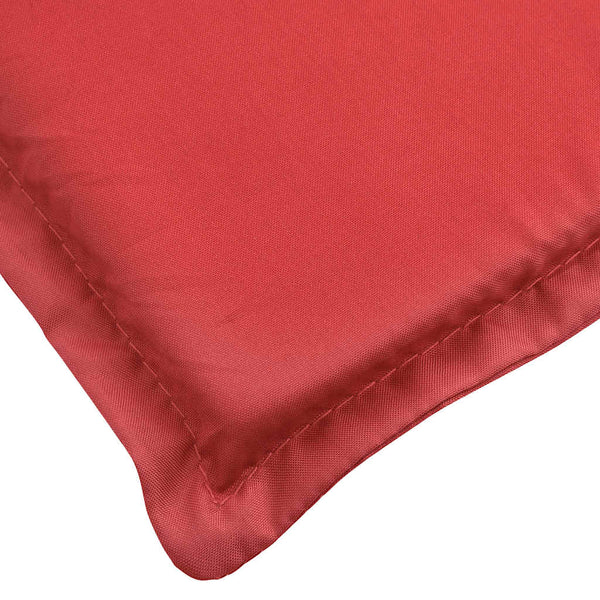 vidaXL Sun Lounger Cushion Red 186x58x4 cm Oxford Fabric