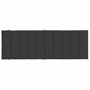 vidaXL Sun Lounger Cushion Black 186x58x4 cm Oxford Fabric