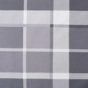 vidaXL Sun Lounger Cushion Grey Checkered Pattern 186x58x4 cm Oxford Fabric