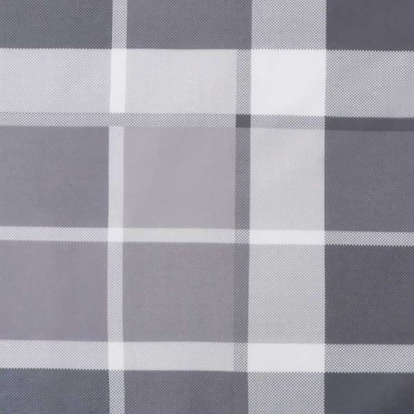 vidaXL Sun Lounger Cushion Grey Checkered Pattern 186x58x4 cm Oxford Fabric