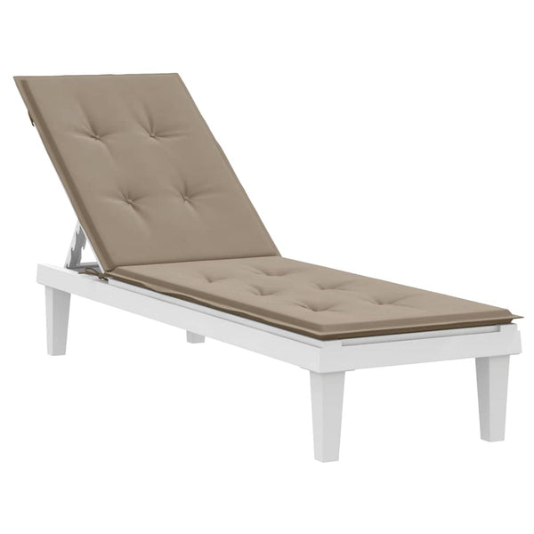 vidaXL Lounger Cushion Taupe (75+105)x50x4 cm