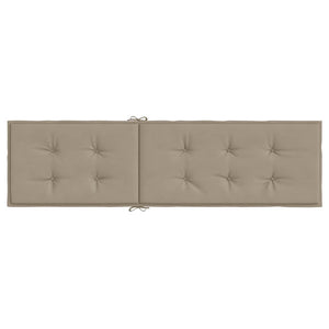 vidaXL Lounger Cushion Taupe (75+105)x50x4 cm