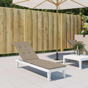 vidaXL Lounger Cushion Taupe (75+105)x50x4 cm