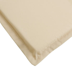 vidaXL Sun Lounger Cushion Beige 200x50x3 cm Oxford Fabric