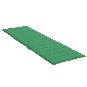 vidaXL Sun Lounger Cushion Green 200x50x3 cm Oxford Fabric