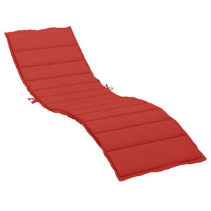vidaXL Sun Lounger Cushion Red 200x50x3 cm Oxford Fabric