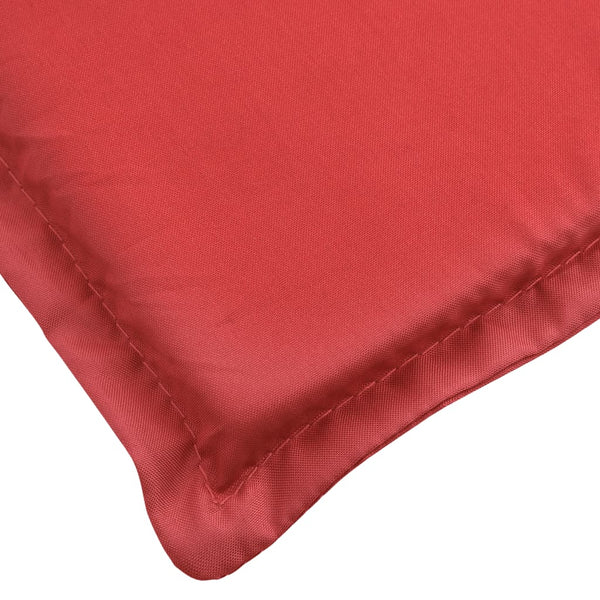 vidaXL Sun Lounger Cushion Red 200x50x3 cm Oxford Fabric