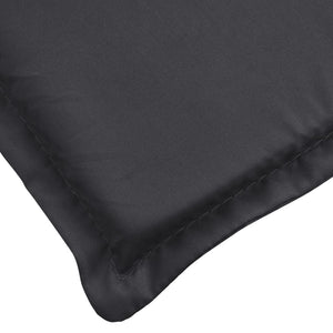 vidaXL Sun Lounger Cushion Black 200x50x3 cm Oxford Fabric