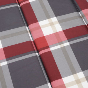 vidaXL Sun Lounger Cushion Red Gingham 200x50x3 cm Oxford Fabric