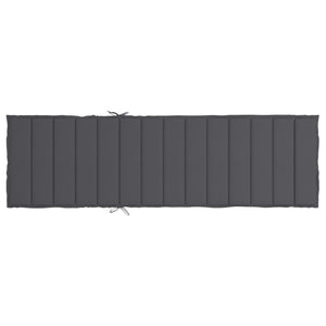 vidaXL Sun Lounger Cushion Anthracite 200x60x3 cm Oxford Fabric