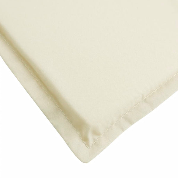 vidaXL Sun Lounger Cushion Cream 200x60x3 cm Oxford Fabric