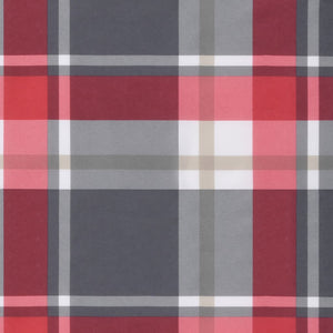 Sonnenliegen-Auflage Rot Karomuster 200x60x3 cm Oxford-Gewebe