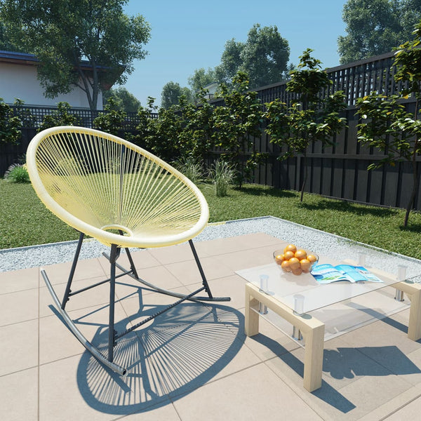 vidaXL Acapulco Garden Chair Poly Rattan Beige