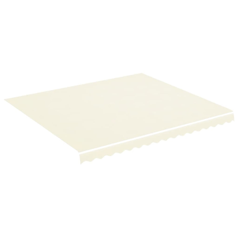 vidaXL Awning Fabric Cream 4x3.5 m