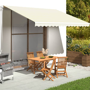 vidaXL Awning Fabric Cream 4.5x3.5 m